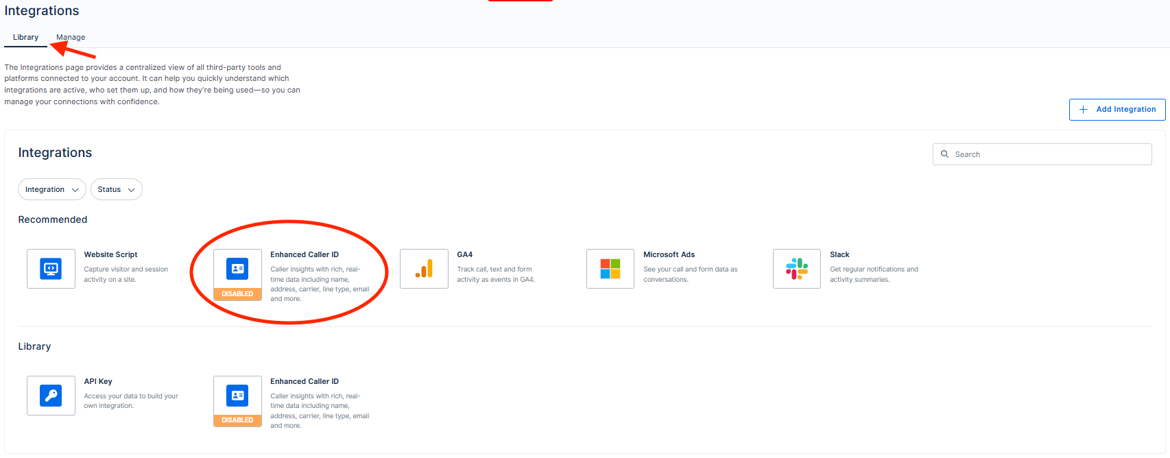 ECID INtegrations tab.png