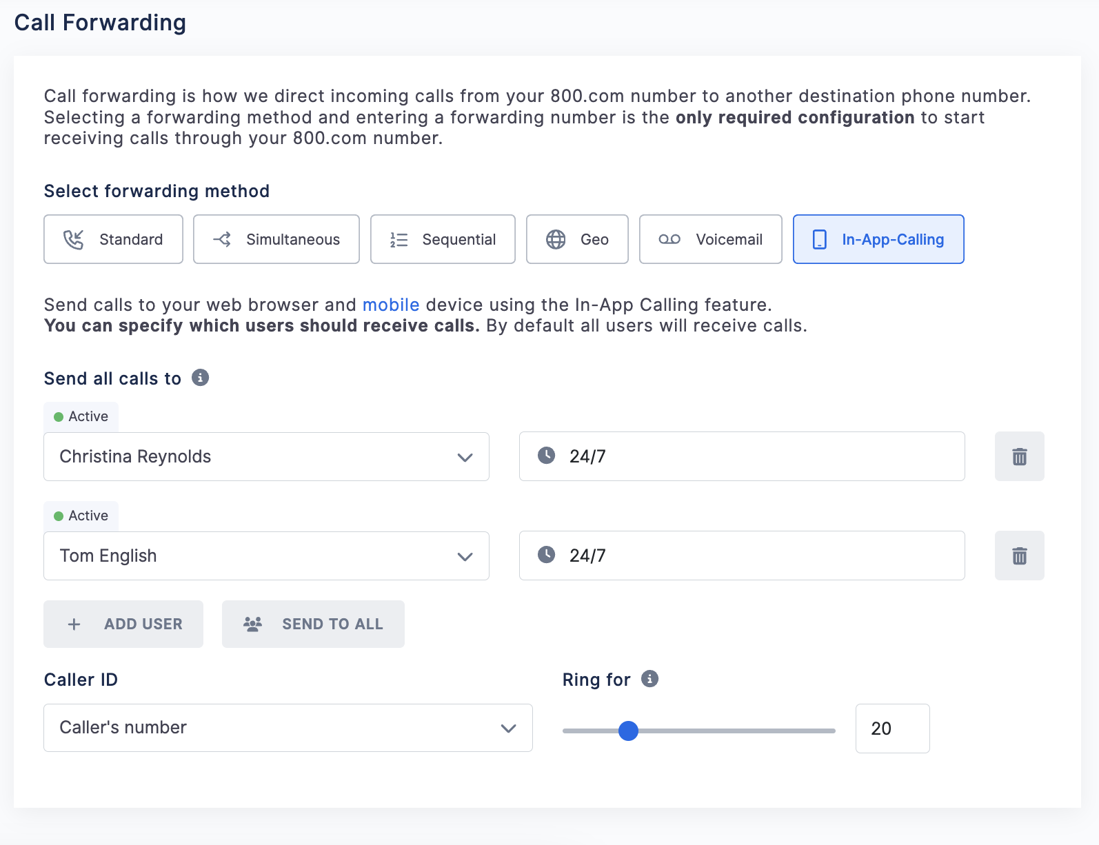 In app calling settings dashboard.png